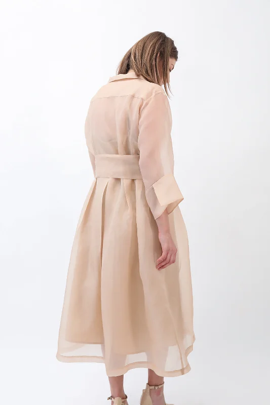 GABRIELLE DRESS IN SILK ORGANZA PEONY