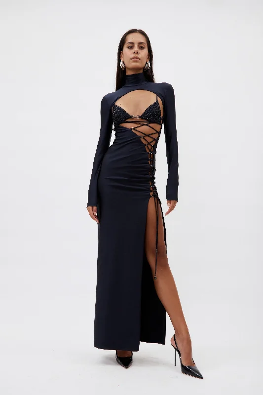 Coco Royal Black Evening Gown