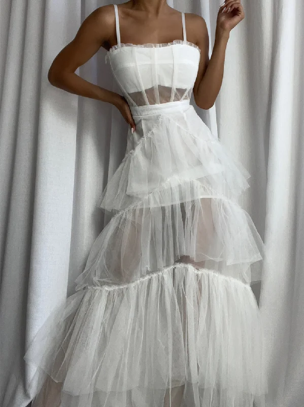 DIDA Tulle Dress in White