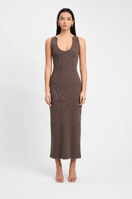 Tate Scoop Midi Dress